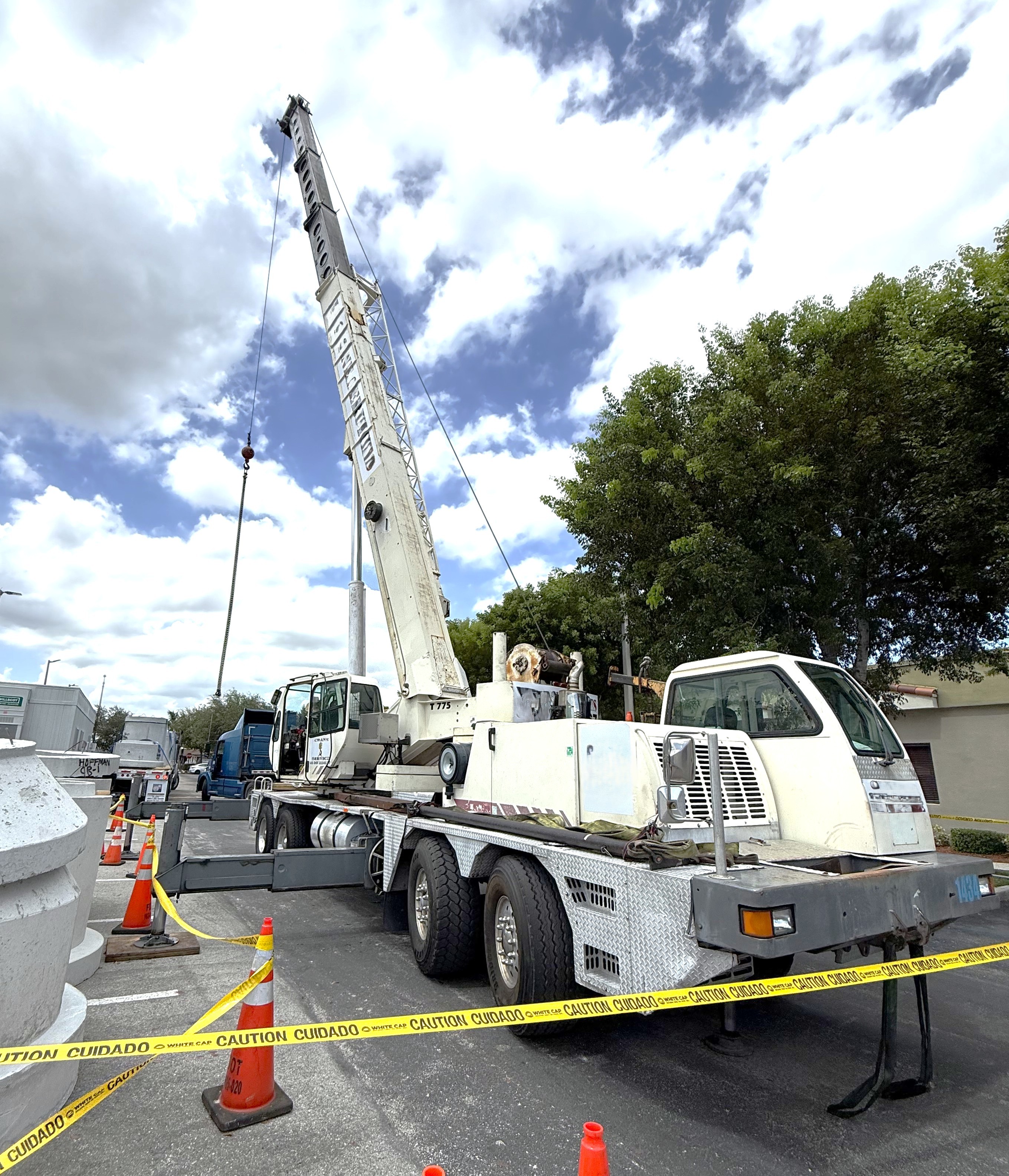 BOOM CRANE TRUCK TEREX T775 80 TONS 126’+ 40’ JIG HIGH 50700A8 (image for) BOOM CRANE TRUCK TEREX T775 80 TONS 126’+ 40’ JIG HIGH 50700A8